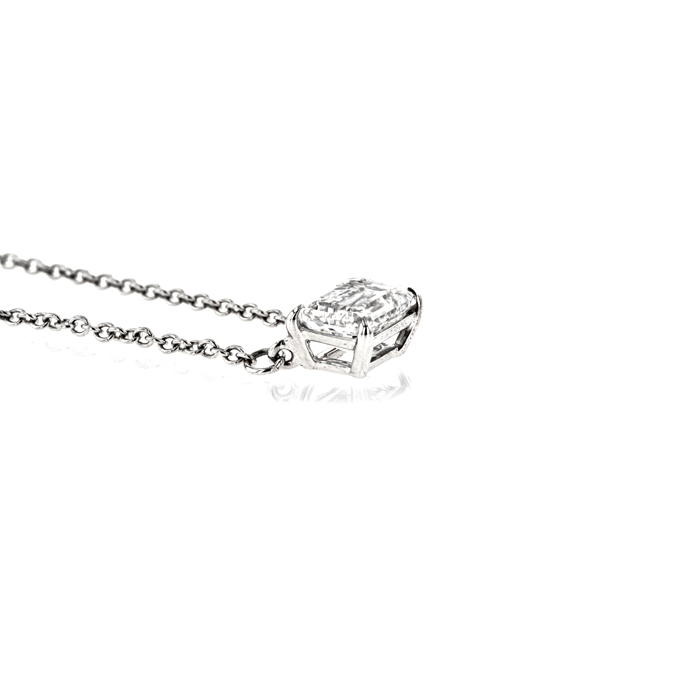 18ct White Gold 1.03ct Lab Grown Diamond Necklace - Image 2
