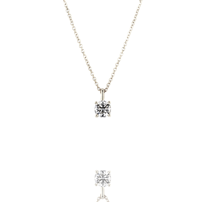 18ct Yellow Gold Lab Grown Diamond Pendant
