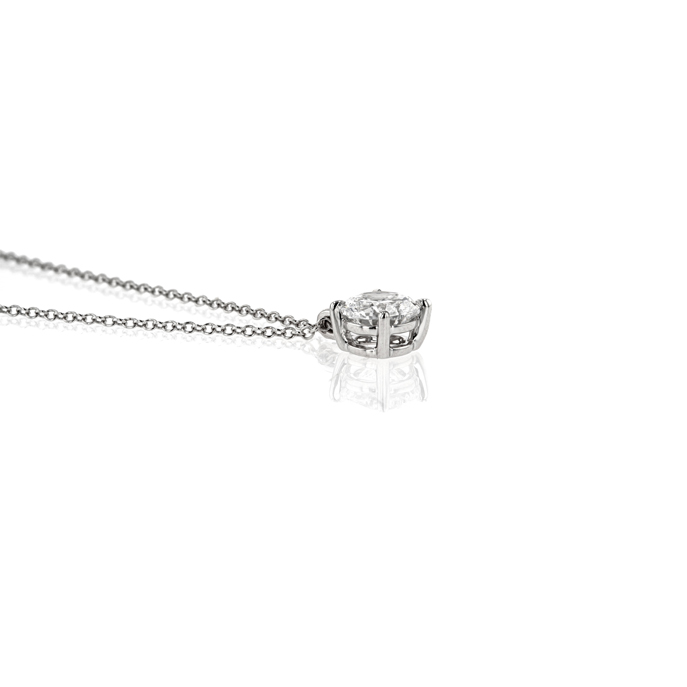 18ct White Gold Lab Grown Diamond Pendant - Image 2