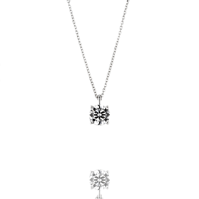 18ct White Gold Lab Grown Diamond Pendant