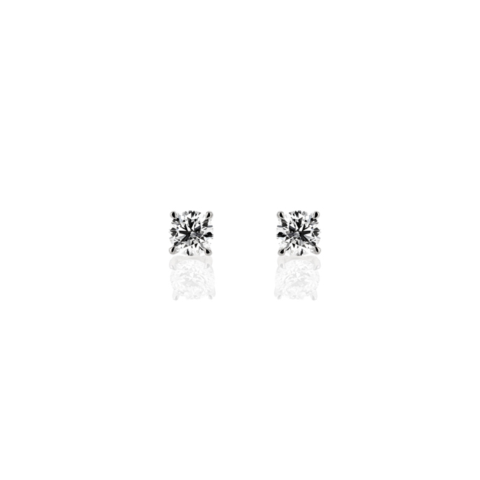 18ct White Gold Lab Grown Diamond Earrings