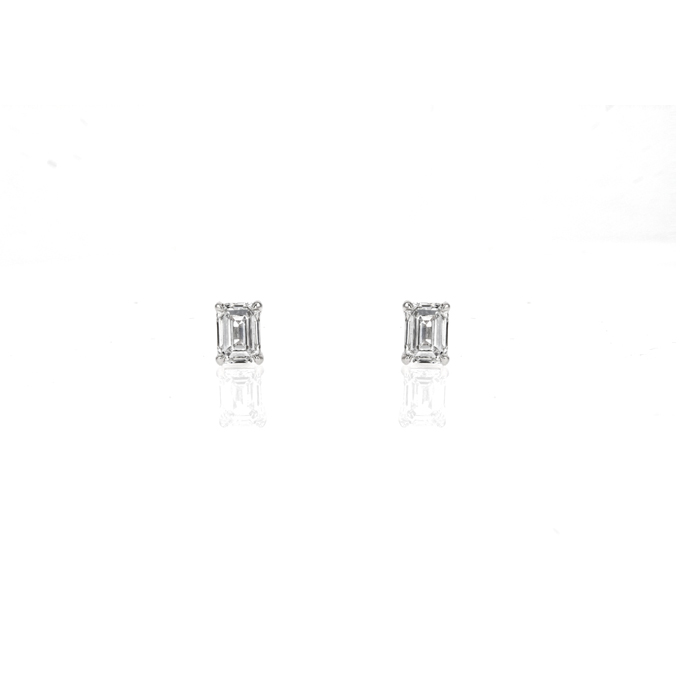 18ct White Gold Lab Grown Diamond Earrings