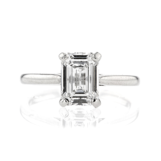 Platinum Lab Diamond Ring - Image 2