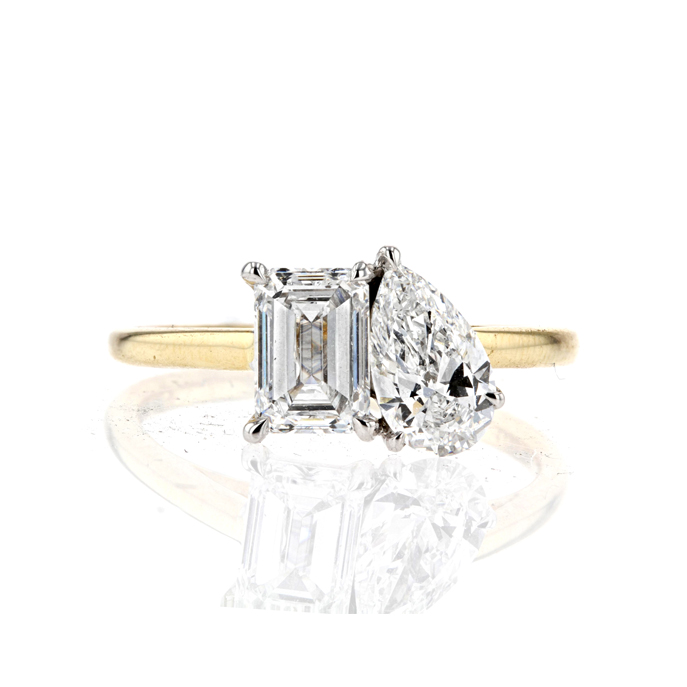 18ct Yellow Gold Lab Diamond Ring - Image 2