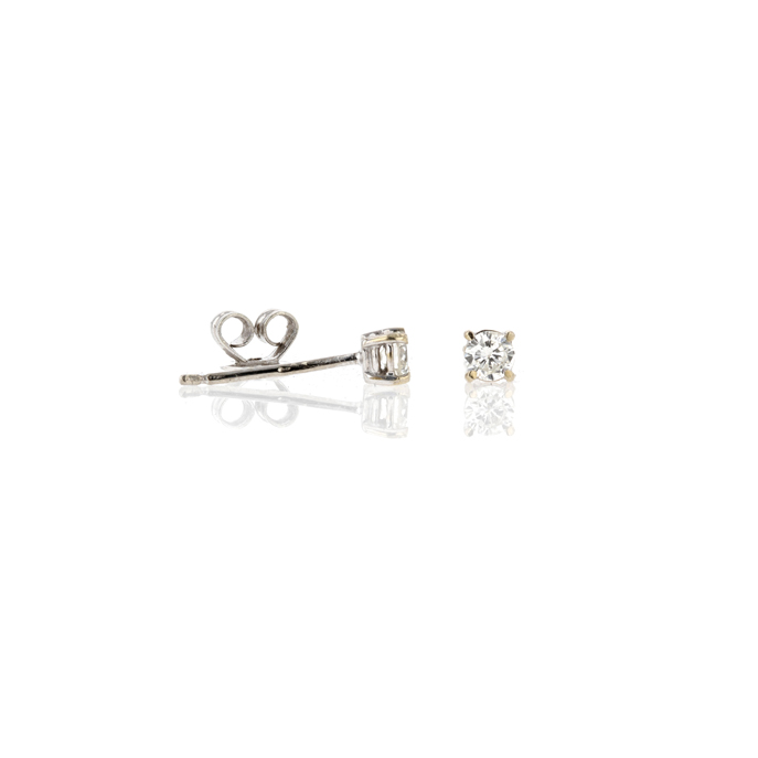 9ct White Gold Diamond Earrings - Image 2
