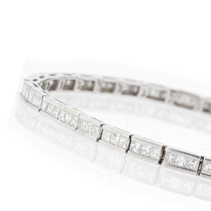 18ct White Gold Diamond Bracelet - Image 2