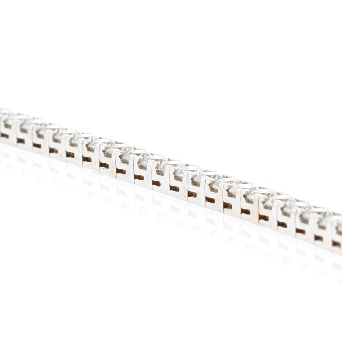 18ct White Gold Diamond Bracelet - Image 3