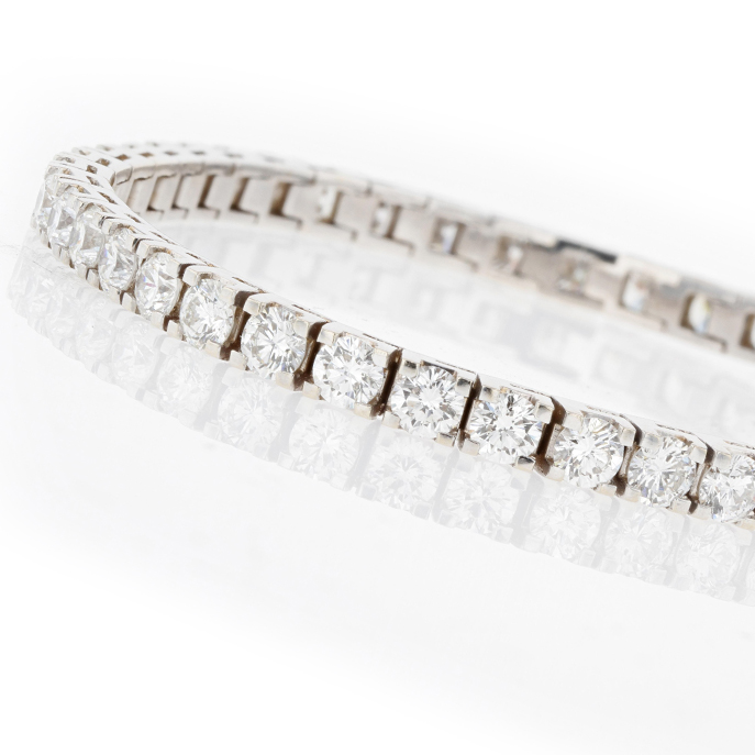 18ct White Gold Diamond Bracelet - Image 2