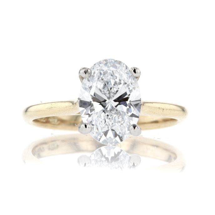 18ct Yellow Gold Lab Grown Diamond Ring - Image 2
