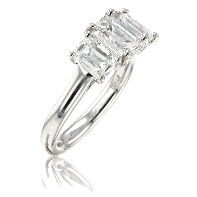 Platinum Lab Grown Diamond Ring