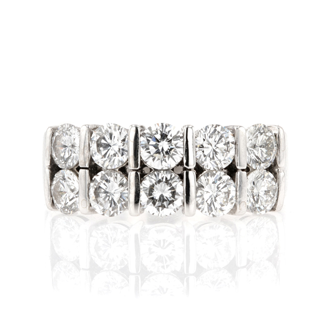 18ct White Gold Diamond Ring - Image 2