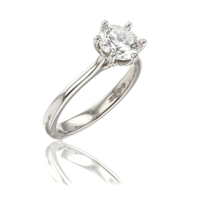 Platinum Lab Grown Diamond Ring