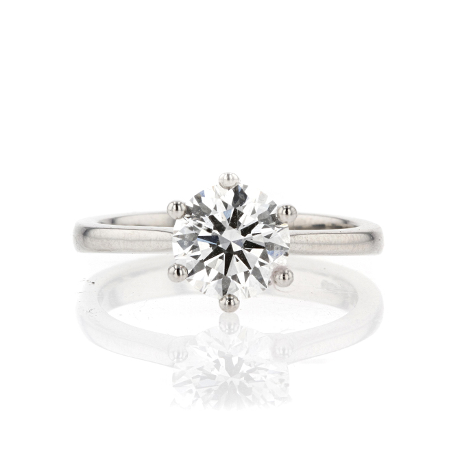 Platinum Lab Grown Diamond Ring - Image 2