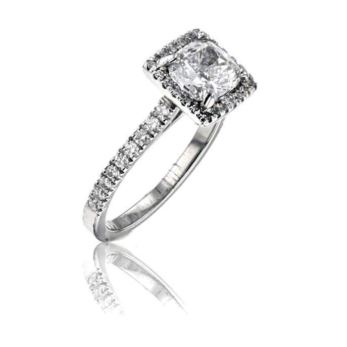 Platinum Lab Grown Diamond Ring