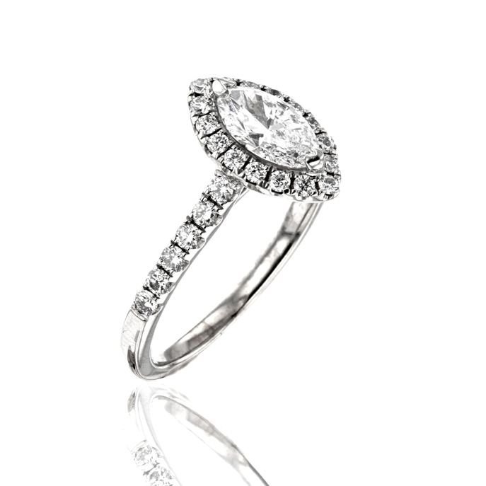 18ct White Gold 0.73ct Diamond Ring