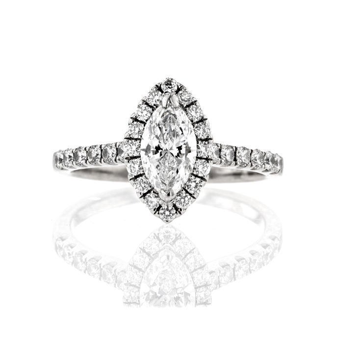 18ct White Gold 0.73ct Diamond Ring - Image 2