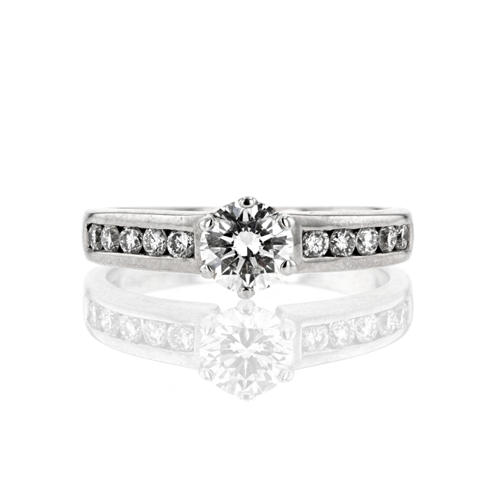 18ct White Gold 0.60ct Diamond Ring - Image 2