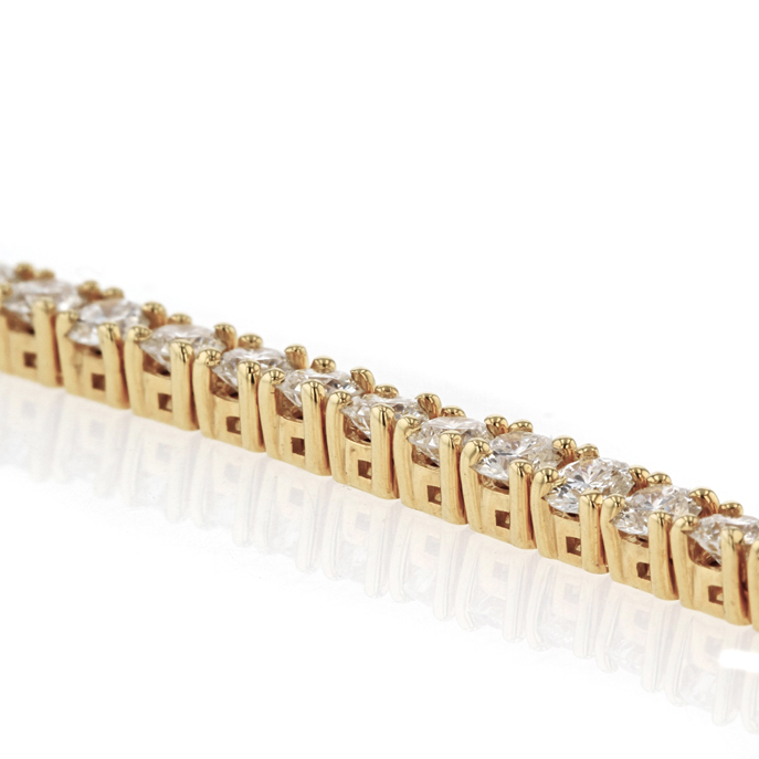 18ct Yellow Gold 5.42ct Lab Grown Diamond Bracelet - Image 3