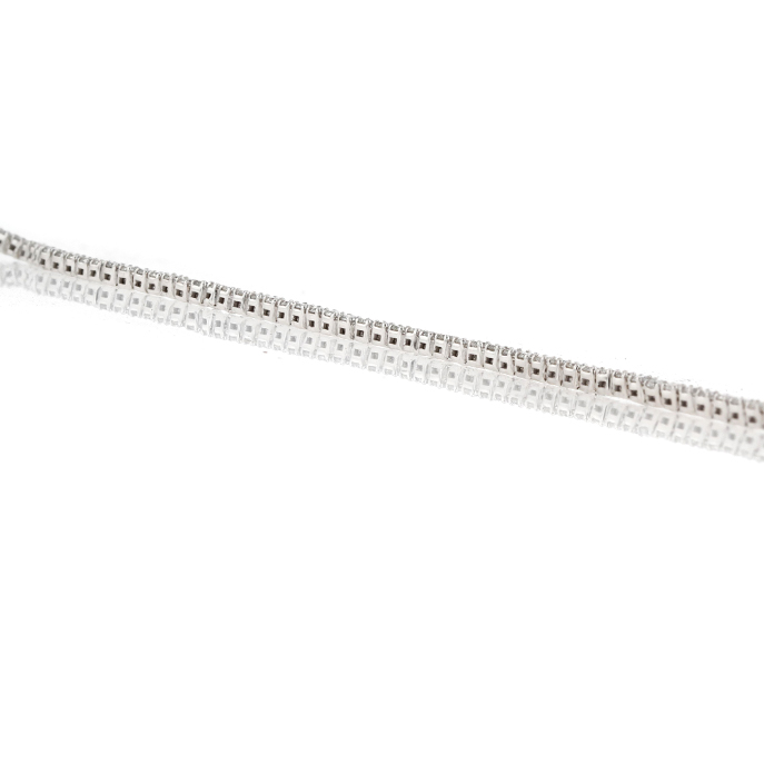 9ct White Gold Lab Grown Diamond Bracelet - Image 3