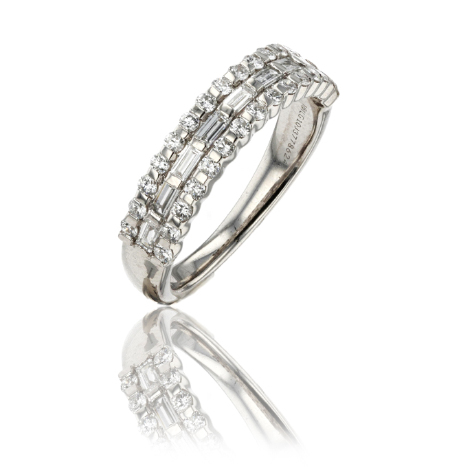 9ct White Gold Lab Grown Diamond Ring