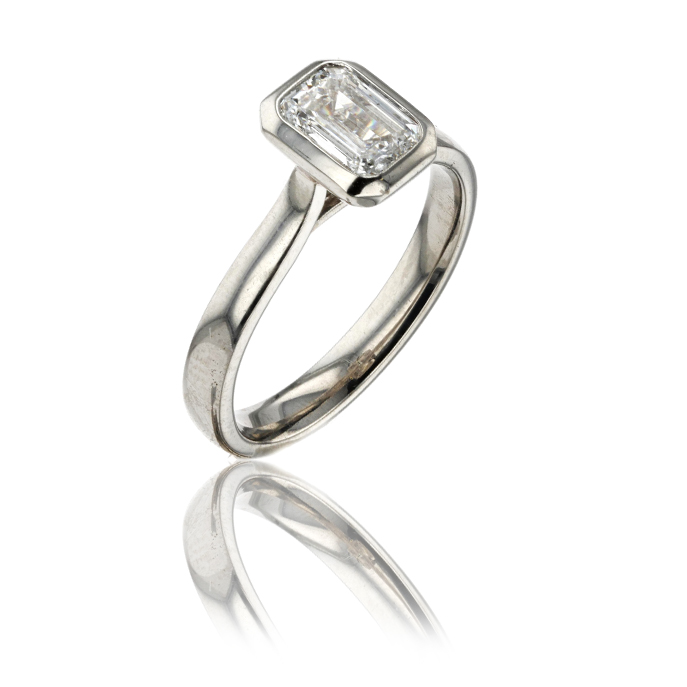 Platinum Lab Grown Diamond Ring