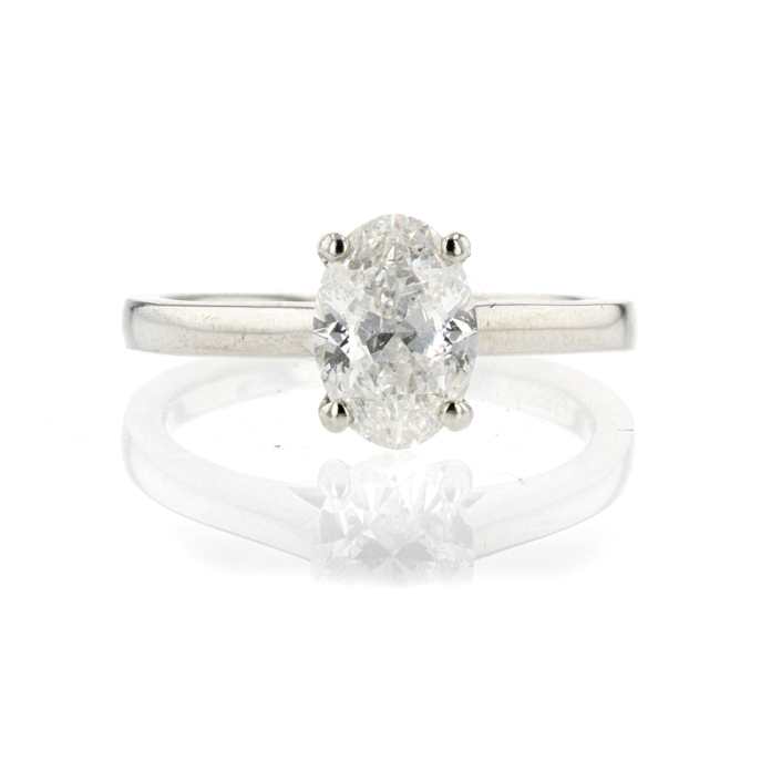 Platinum 1.00ct Diamond Ring - Image 2