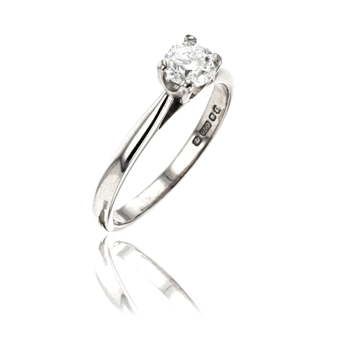 18ct White Gold 0.51ct Diamond Ring