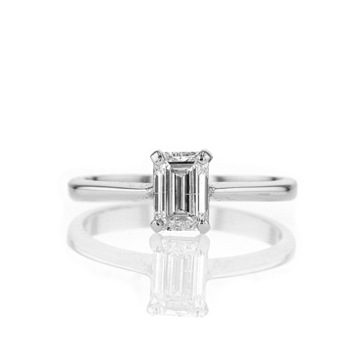 Platinum 0.90ct Diamond Ring - Image 2