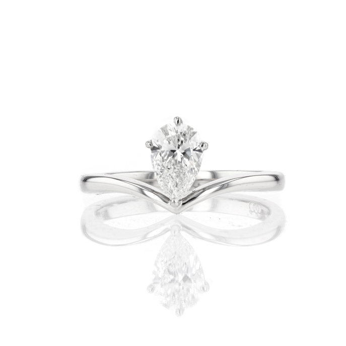 Platinum 0.70ct Diamond Ring - Image 2