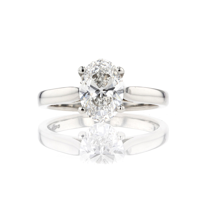 Platinum 1.70ct Lab Grown Diamond Ring - Image 2