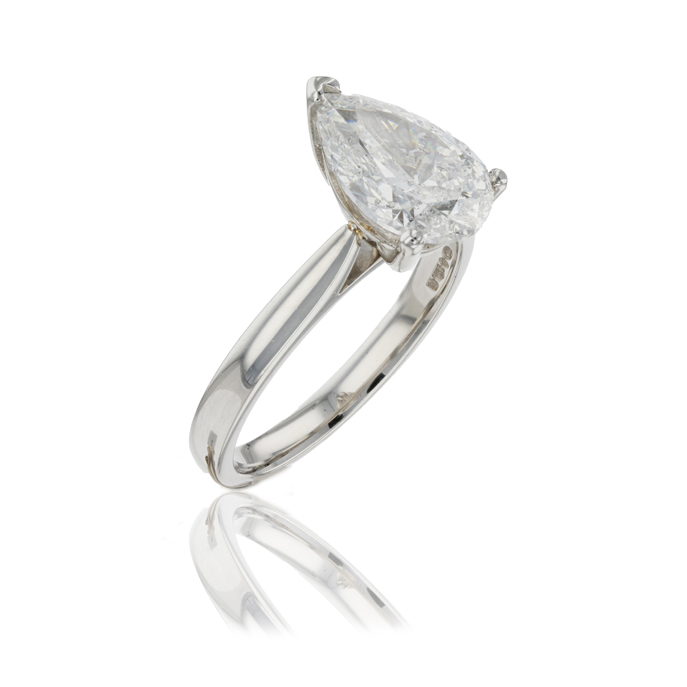 Platinum 2.51ct Diamond Ring