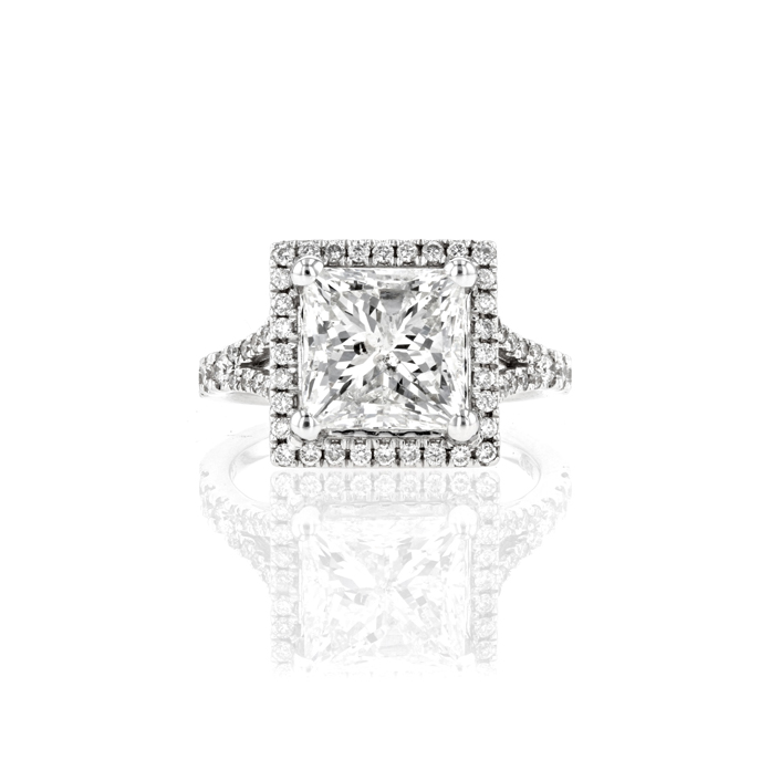 18ct White Gold 4.20ct Diamond Ring - Image 2