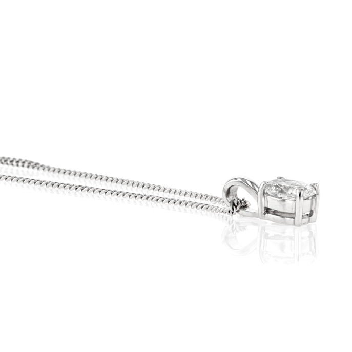 18ct White Gold Diamond Pendant - Image 2