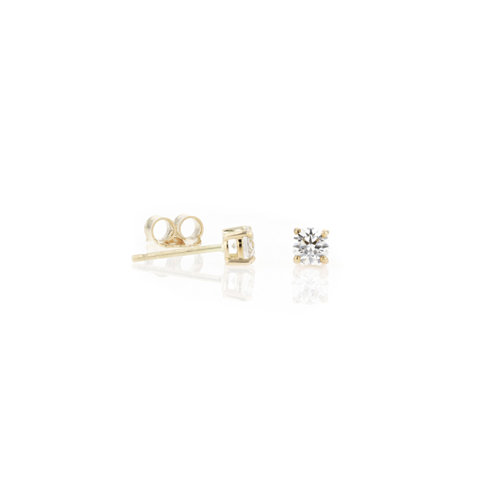 18ct Yellow Gold 0.63cts Lab Grown Diamond Earrings - Image 2
