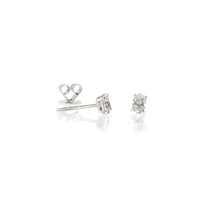 18ct White Gold 0.53ct Lab Grown Diamond Earrings - Image 2