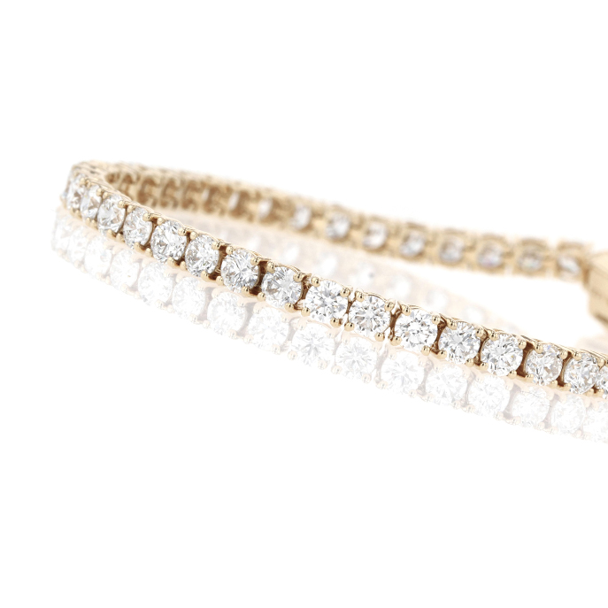 9ct Yellow Gold 7.07ct Lab Grown Diamond Bracelet - Image 3