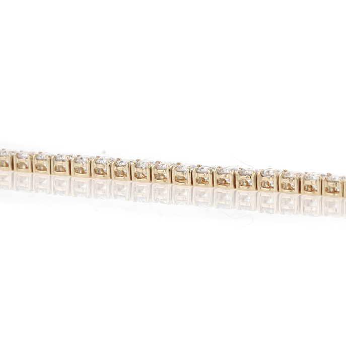 9ct Yellow Gold 7.07ct Lab Grown Diamond Bracelet - Image 2