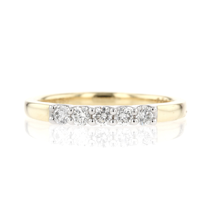 18ct Yellow gold 0.26ct Diamond Ring - Image 2