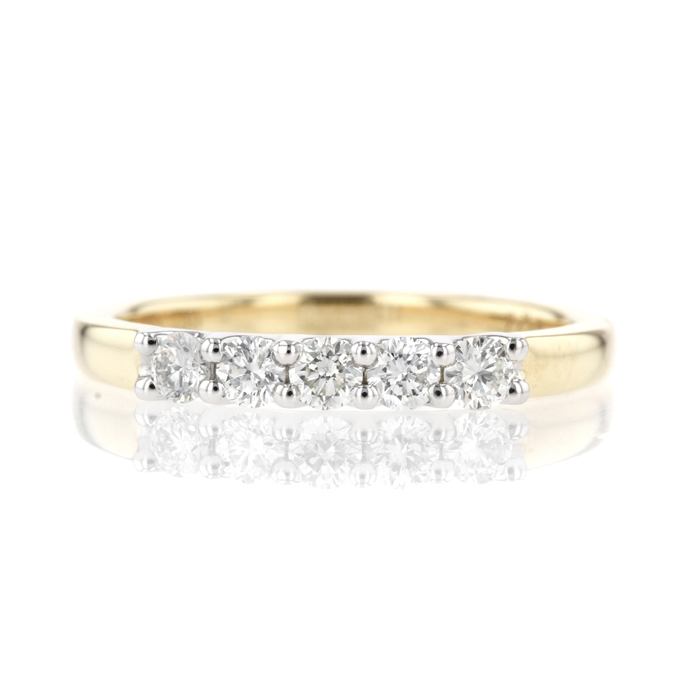 18ct Yellow gold 0.34ct Diamond Ring - Image 2
