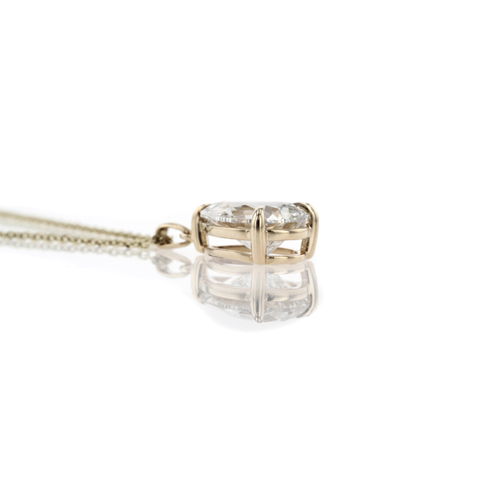 9ct Yellow Gold 3.03ct Lab Grown Diamond Pendant - Image 2