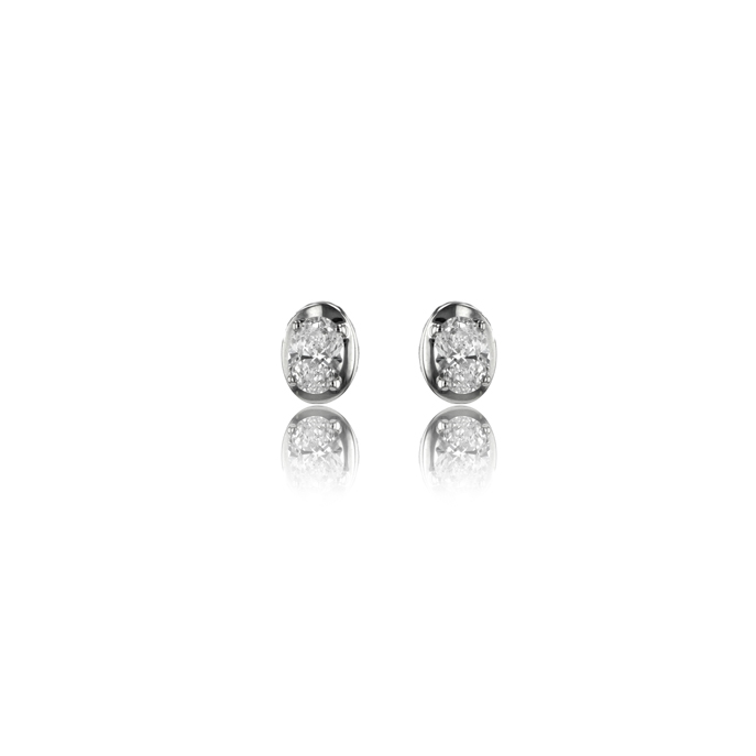 9ct White Gold 0.60ct Lab Grown Diamond Earrings