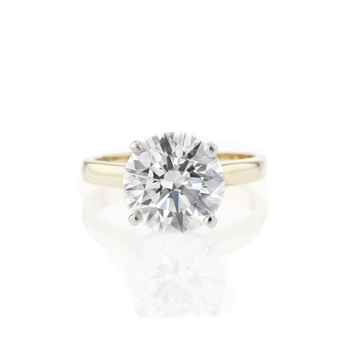 18ct Yellow Gold 4.01ct Lab Grown Diamond Ring. - Image 2