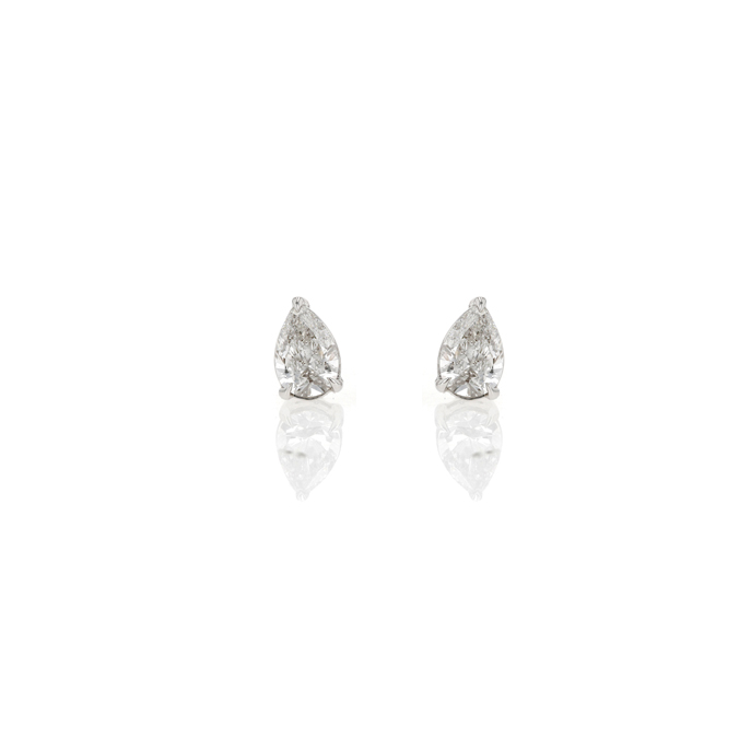 9ct White Gold 1.12ct Lab Grown Diamond Stud Earrings.