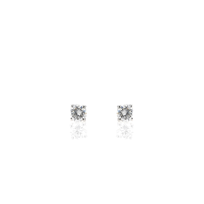 9ct White Gold 0.40ct Lab Diamond Earrings.